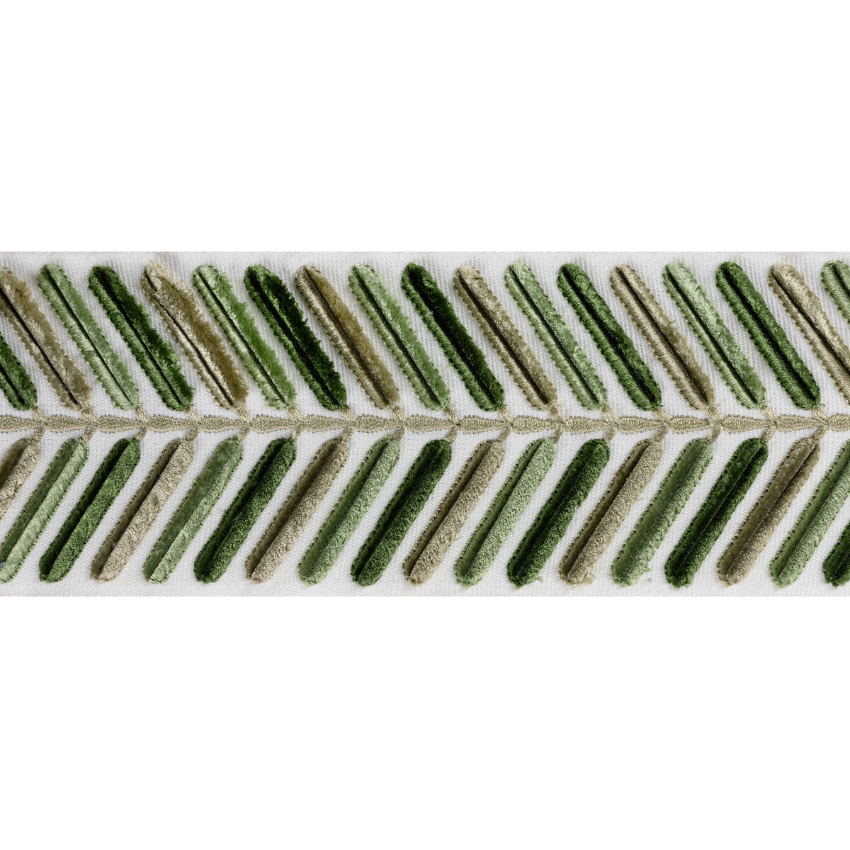 TL10194-330 WINGFIELD EMB TAPE GREEN LEE JOFA Fabric