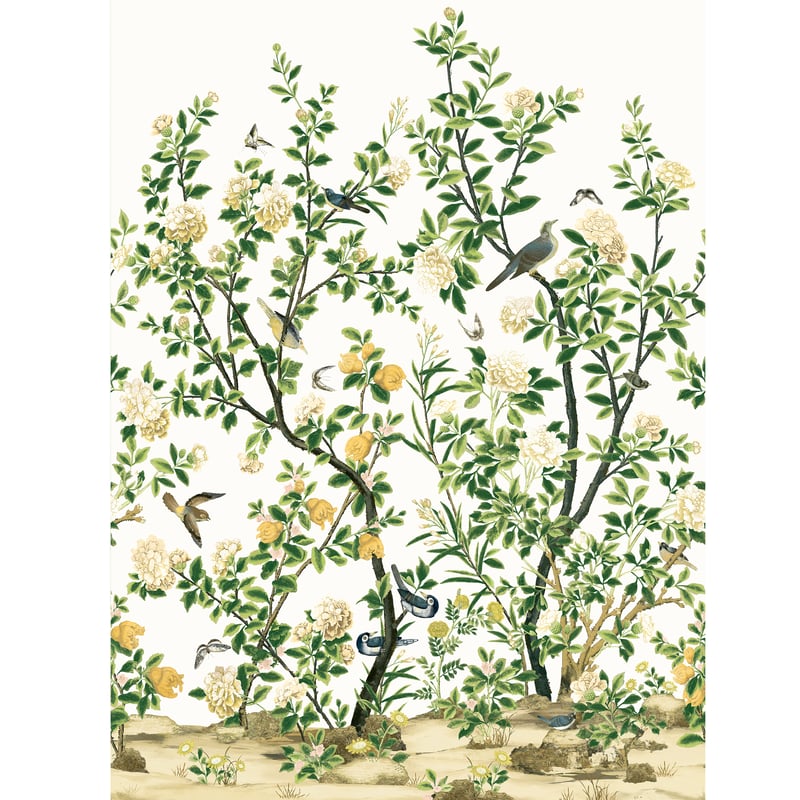 TM13666 Thibaut White Wallpaper