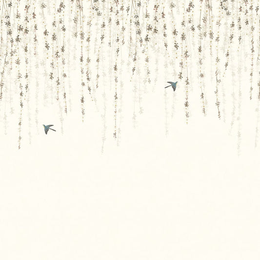 TM24451 Thibaut White Wallpaper