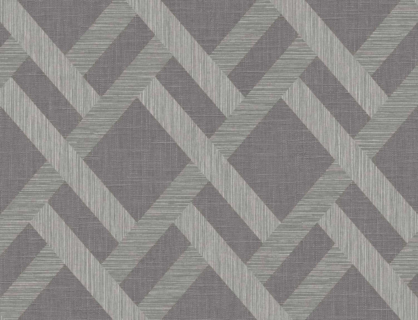 TS80818 Seabrook Designs Even More Textures Wallpaper Linen Trellis Ash
