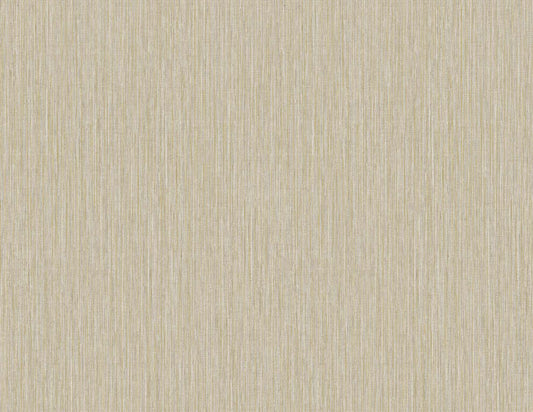 TS80906 Seabrook Designs Even More Textures Wallpaper Vertical Stria Sandstone & Metallic Gold