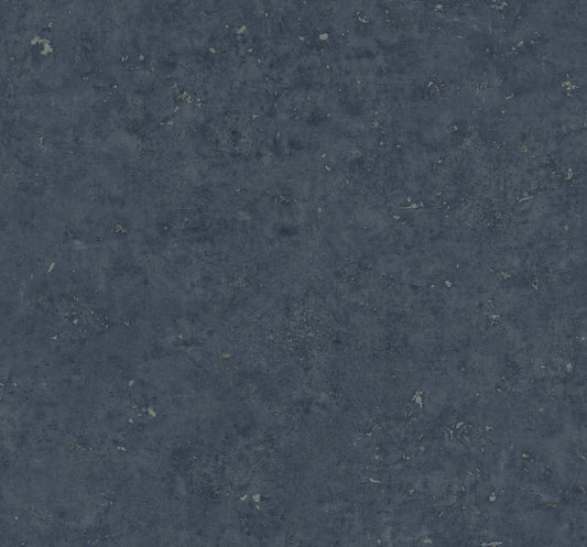 TS81202 Seabrook Designs Even More Textures Wallpaper Cement Faux Storm Blue & Metallic Graphite
