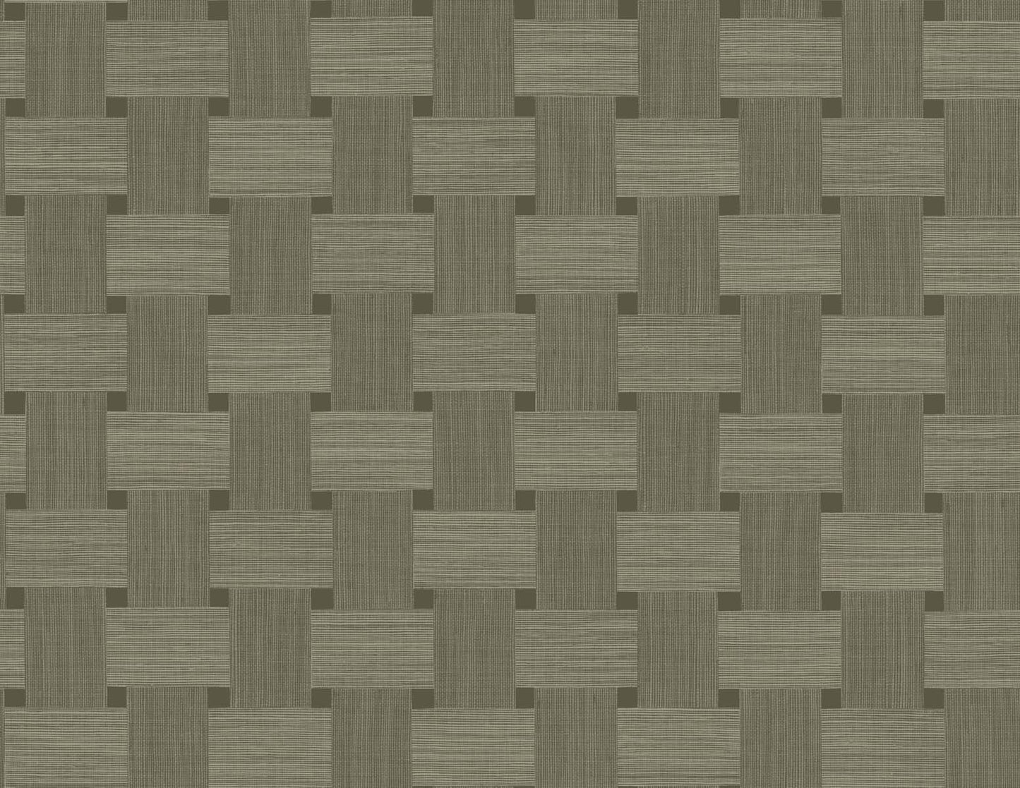 TS81815 Seabrook Designs Even More Textures Wallpaper Basketweave Raw Umber