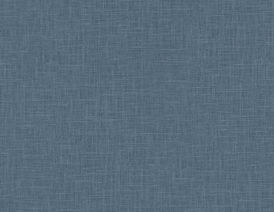TS81902 Seabrook Designs Even More Textures Wallpaper Myrna Linen Marine Blue