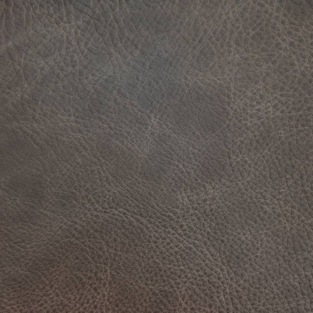 Tuscany Steel Grey & Silver Charlotte Fabrics Genuine Leather