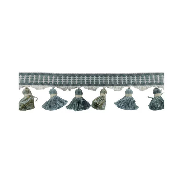 ULST-4 STOUT ULSTER TASSEL FRINGE 4 SEAGLASS SEAGLASS TRIMMING