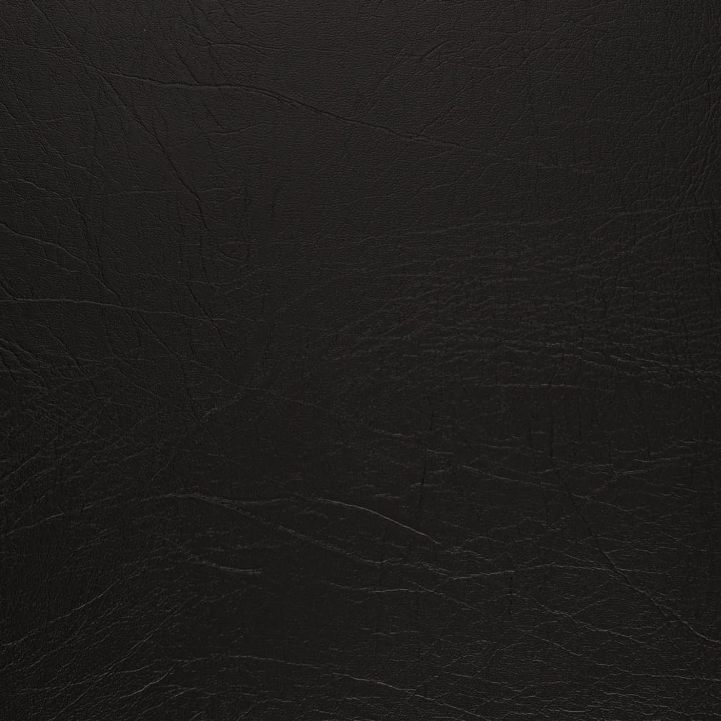 V1009 Leather Grain,Plain & Solid Ebony Black Charlotte Fabrics Vinyl