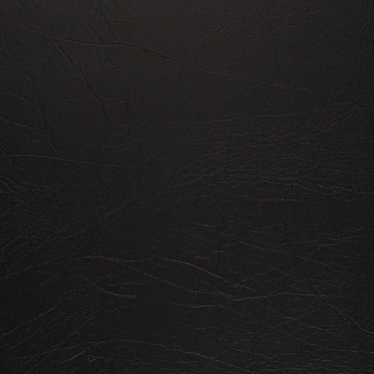 V1009 Leather Grain,Plain & Solid Ebony Black Charlotte Fabrics Vinyl