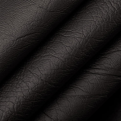 V1009 Leather Grain,Plain & Solid Ebony Black Charlotte Fabrics Vinyl