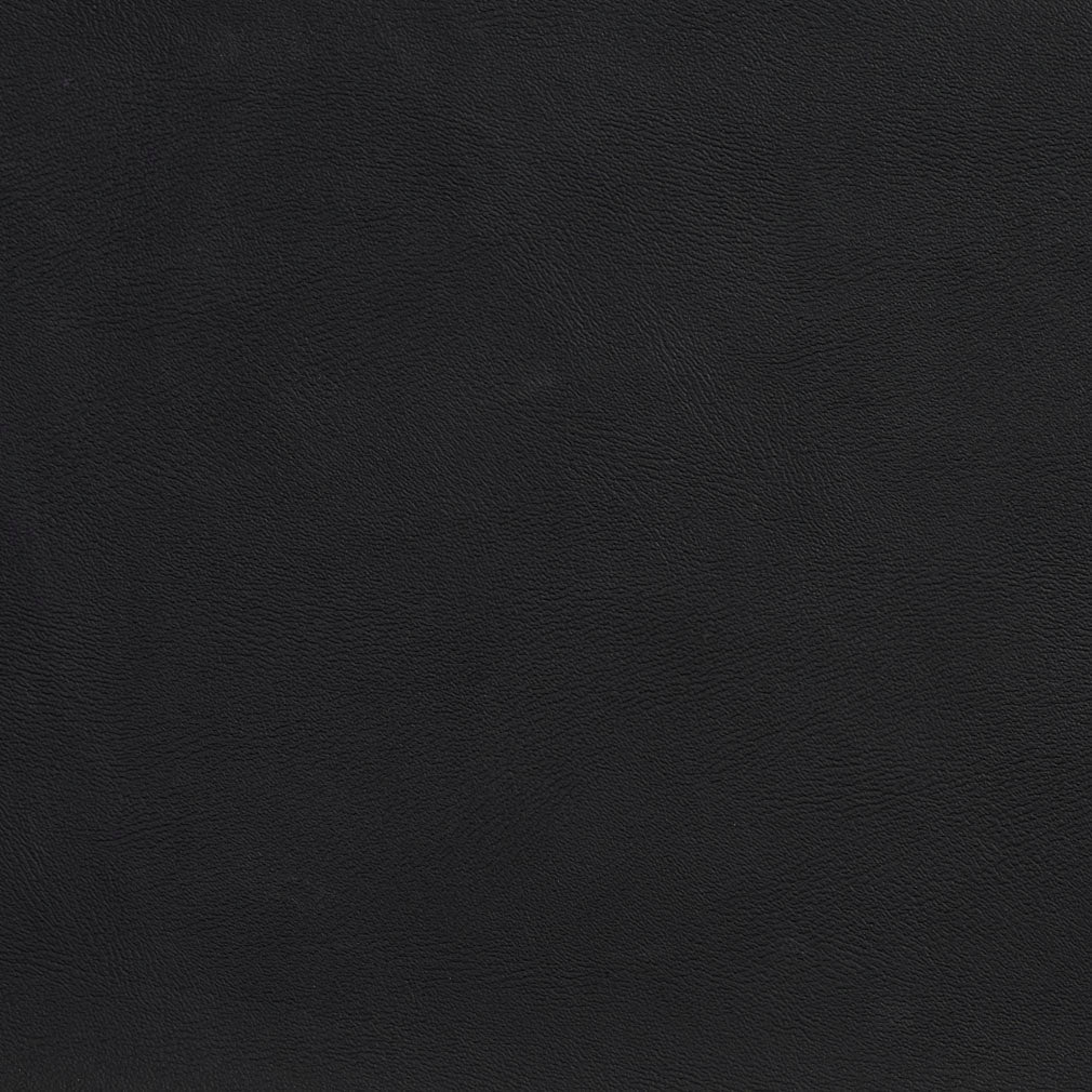 V100 Leather Grain,Plain & Solid Black Charlotte Fabrics Vinyl