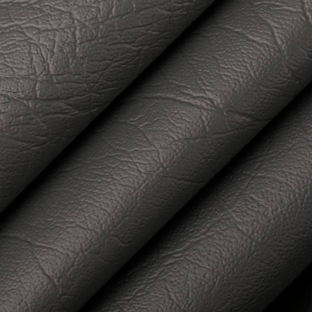 V1010 Leather Grain,Plain & Solid Shadow Grey & Silver Charlotte Fabrics Vinyl