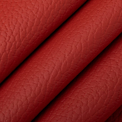 V1046 Leather Grain,Plain & Solid Apple Red & Burgundy Charlotte Fabrics Vinyl