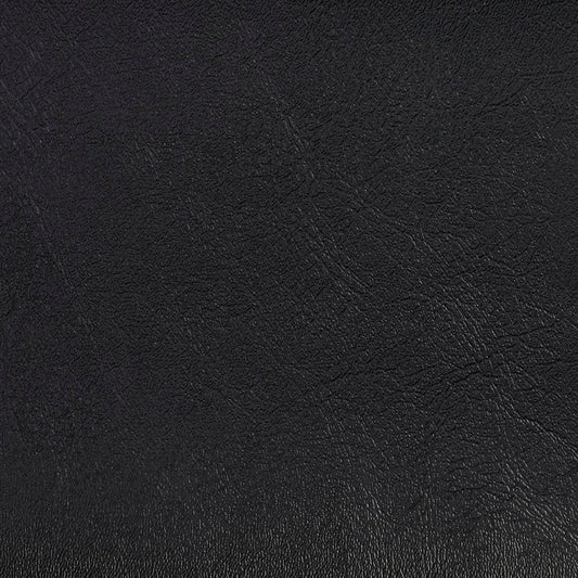 V115 Leather Grain,Plain & Solid Black Charlotte Fabrics Vinyl