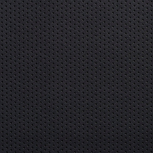 V129 Plain & Solid Black Perforated Black Charlotte Fabrics Vinyl