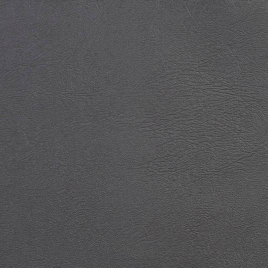 V133 Leather Grain,Plain & Solid Charcoal Black Charlotte Fabrics Vinyl