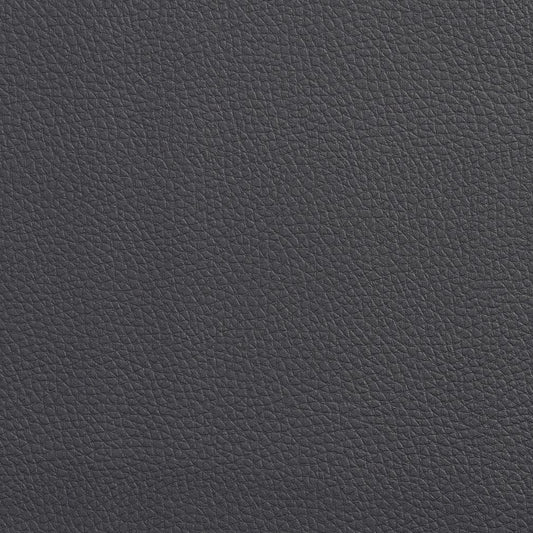 V158 Leather Grain,Plain & Solid Charcoal Grey & Silver Charlotte Fabrics Vinyl