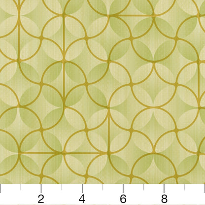 V271 Abstract & Geometric Landscape Green Charlotte Fabrics Vinyl