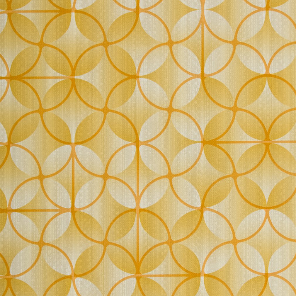 V274 Abstract & Geometric Saffron Gold & Yellow,Orange & Rust Charlotte Fabrics Vinyl