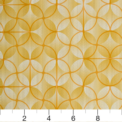 V274 Abstract & Geometric Saffron Gold & Yellow,Orange & Rust Charlotte Fabrics Vinyl