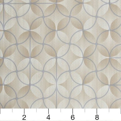 V278 Abstract & Geometric Iceberg Beige & Taupe,Grey & Silver Charlotte Fabrics Vinyl