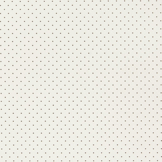 V401 Plain & Solid White Perforated White & Ivory Charlotte Fabrics Vinyl
