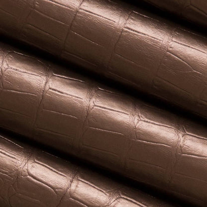 V591 Animal Print Chocolate Brown Charlotte Fabrics Vinyl