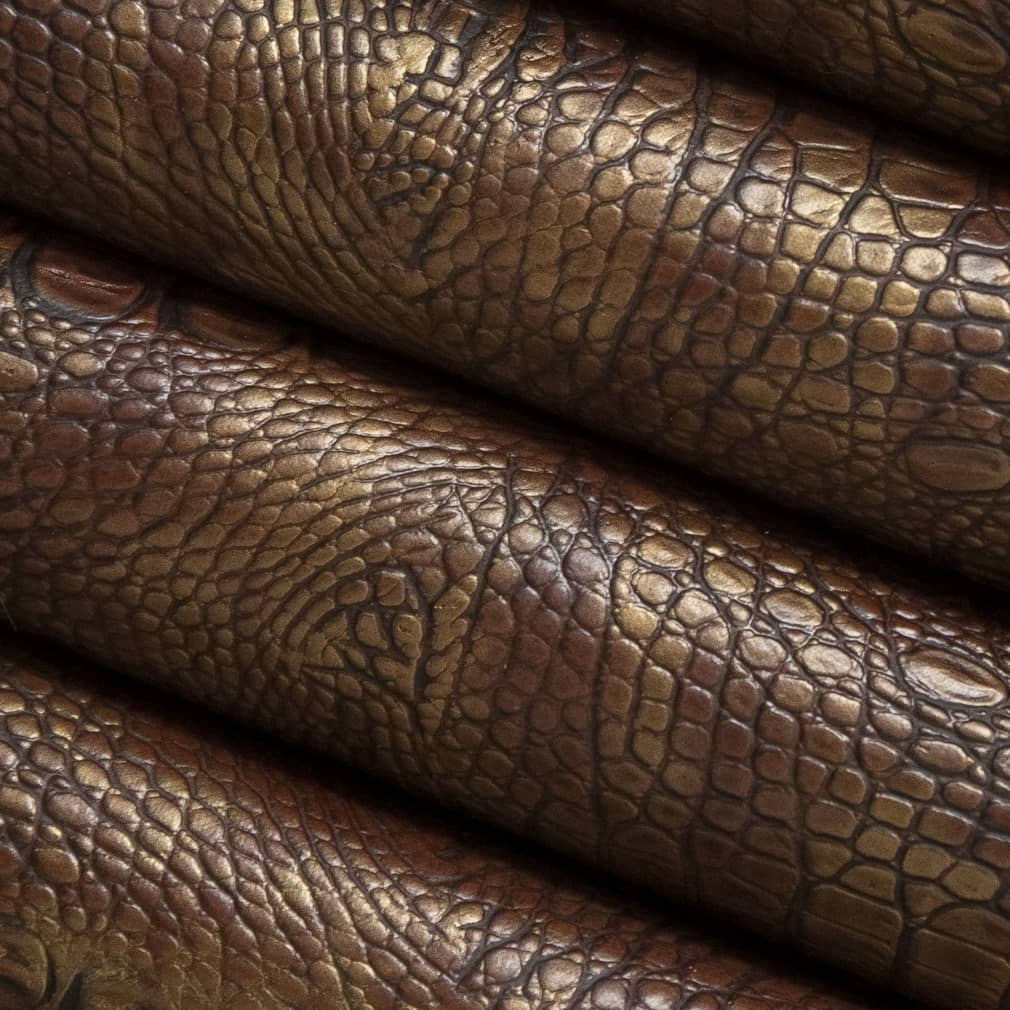 V613 Animal Print Bronze Brown Charlotte Fabrics Vinyl