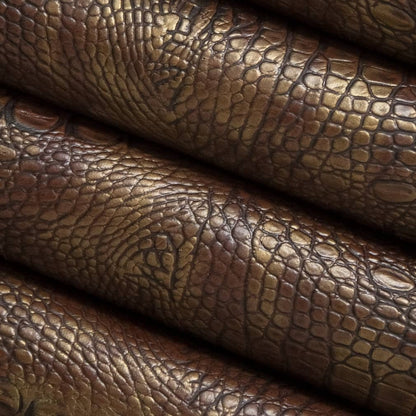 V613 Animal Print Bronze Brown Charlotte Fabrics Vinyl