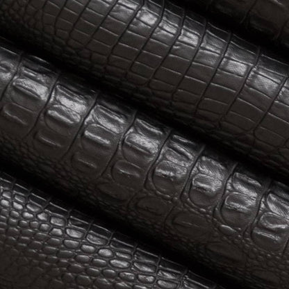 V614 Animal Print Ebony Black Charlotte Fabrics Vinyl