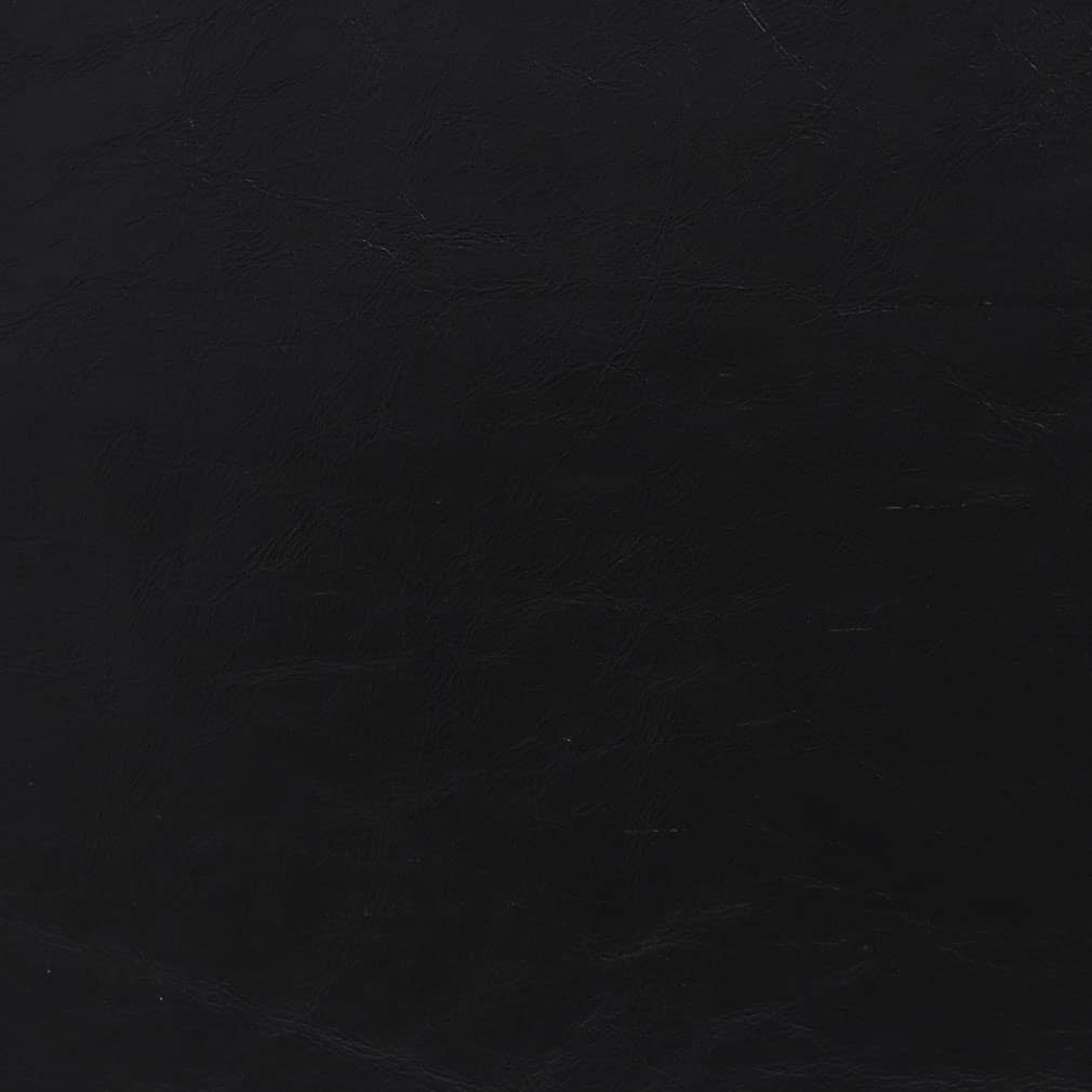 V652 Leather Grain,Plain & Solid Ebony Black Charlotte Fabrics Vinyl