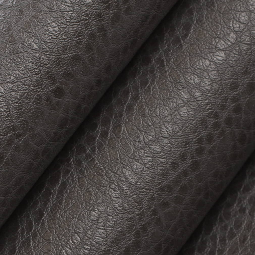 V877 Leather Grain Lead Brown,Grey & Silver Charlotte Fabrics Vinyl