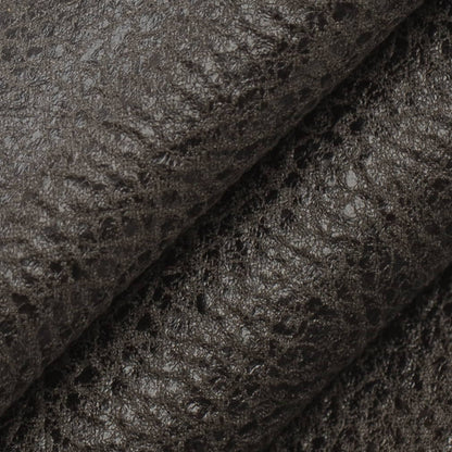 V878 Leather Grain Charcoal Grey & Silver Charlotte Fabrics Vinyl