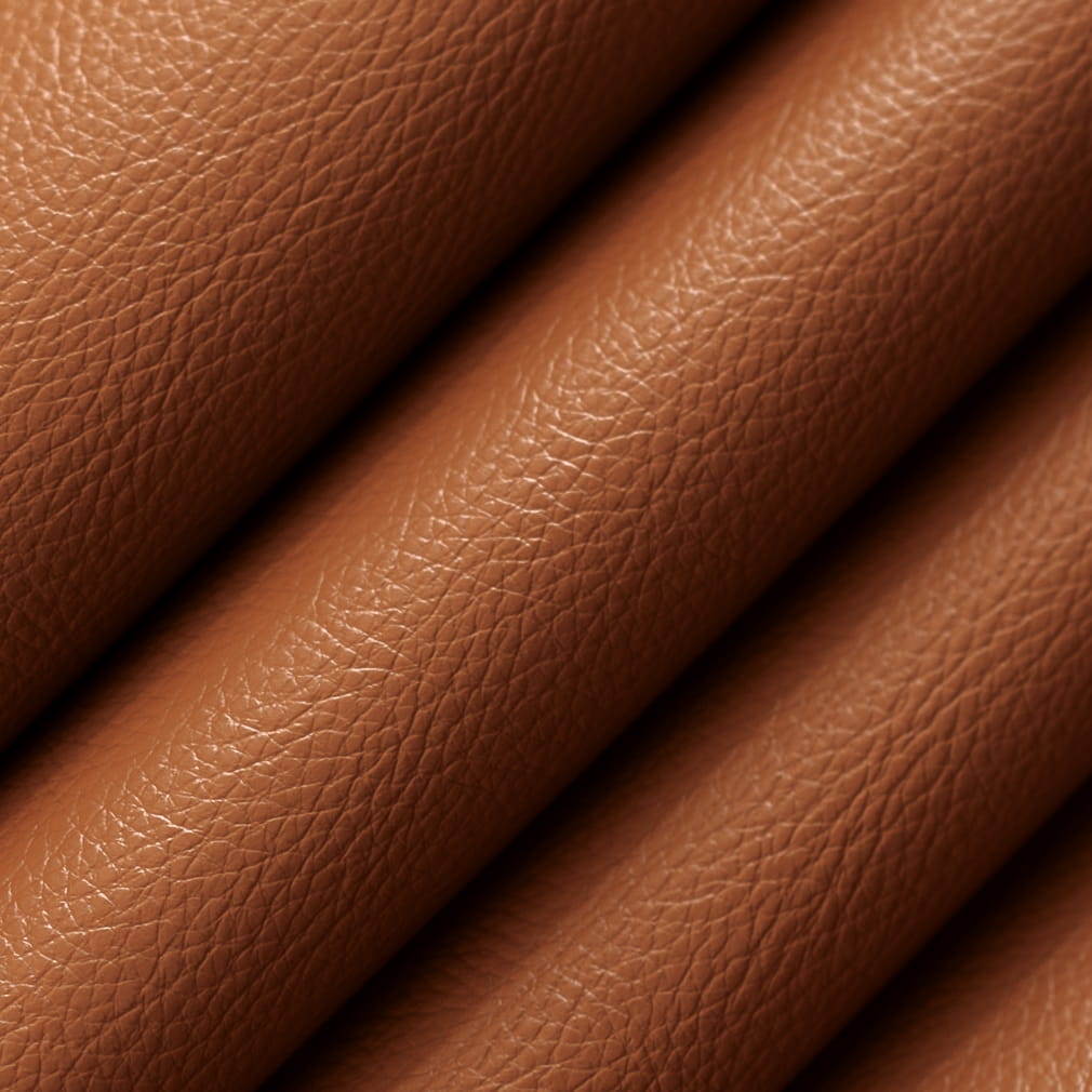 V916 Leather Grain,Plain & Solid Cognac Brown Charlotte Fabrics Vinyl