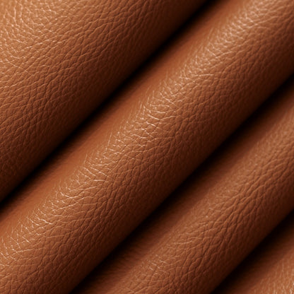 V916 Leather Grain,Plain & Solid Cognac Brown Charlotte Fabrics Vinyl