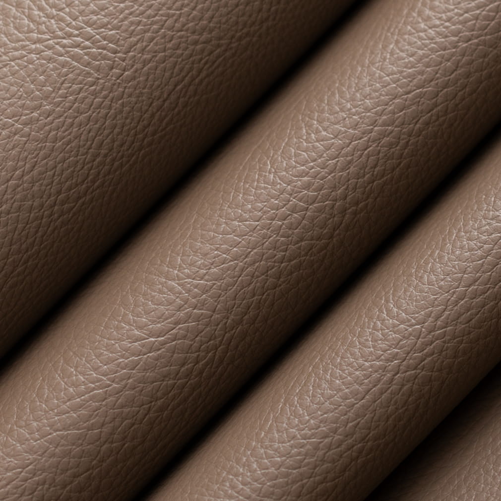 V935 Leather Grain,Plain & Solid Clay Brown,Grey & Silver Charlotte Fabrics Vinyl