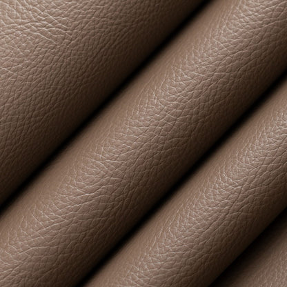 V935 Leather Grain,Plain & Solid Clay Brown,Grey & Silver Charlotte Fabrics Vinyl