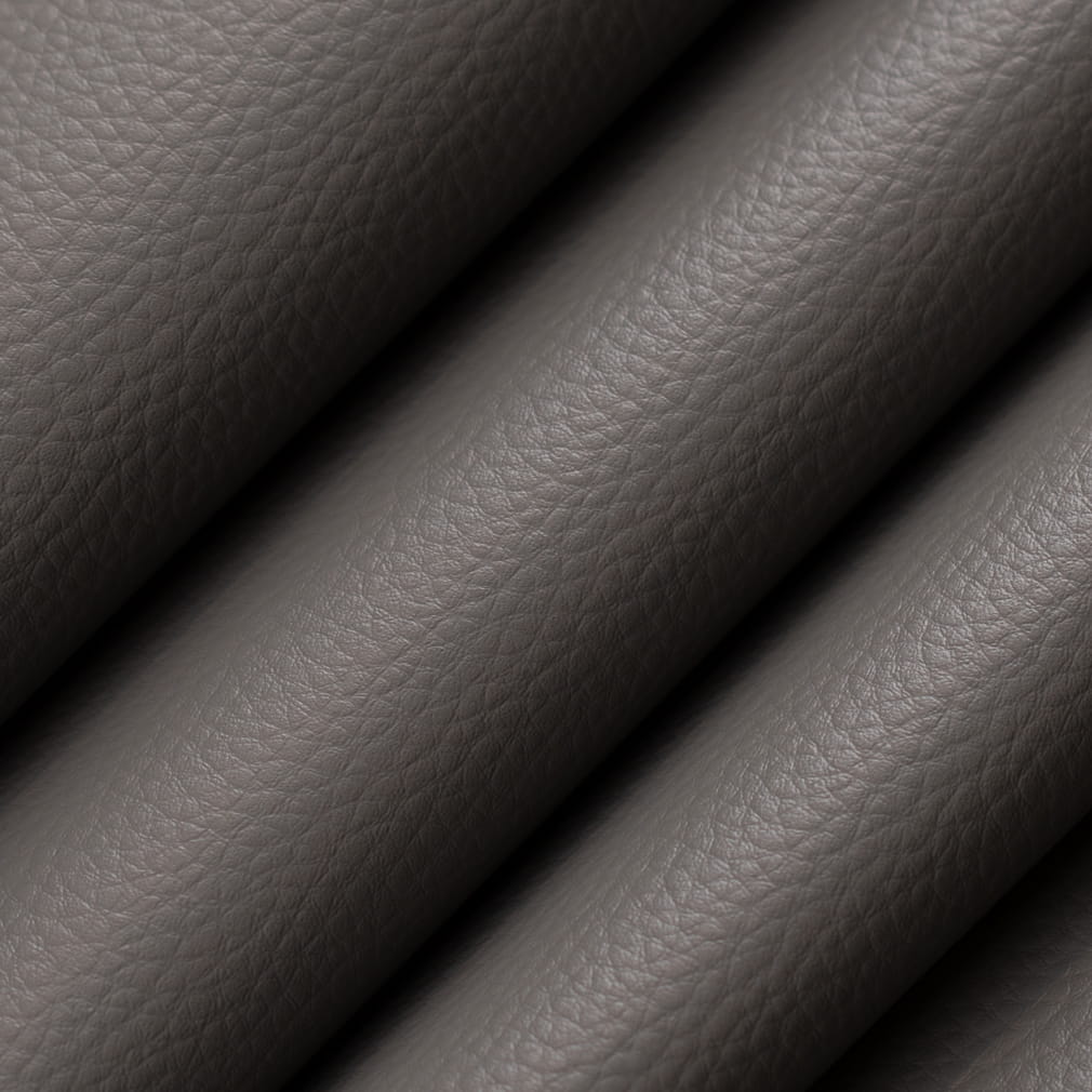 V938 Leather Grain,Plain & Solid Gunmetal Grey & Silver Charlotte Fabrics Vinyl