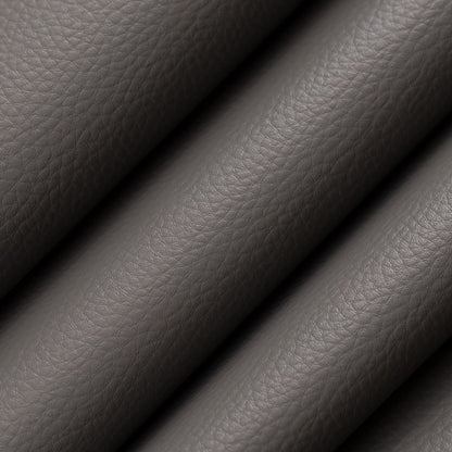 V938 Leather Grain,Plain & Solid Gunmetal Grey & Silver Charlotte Fabrics Vinyl