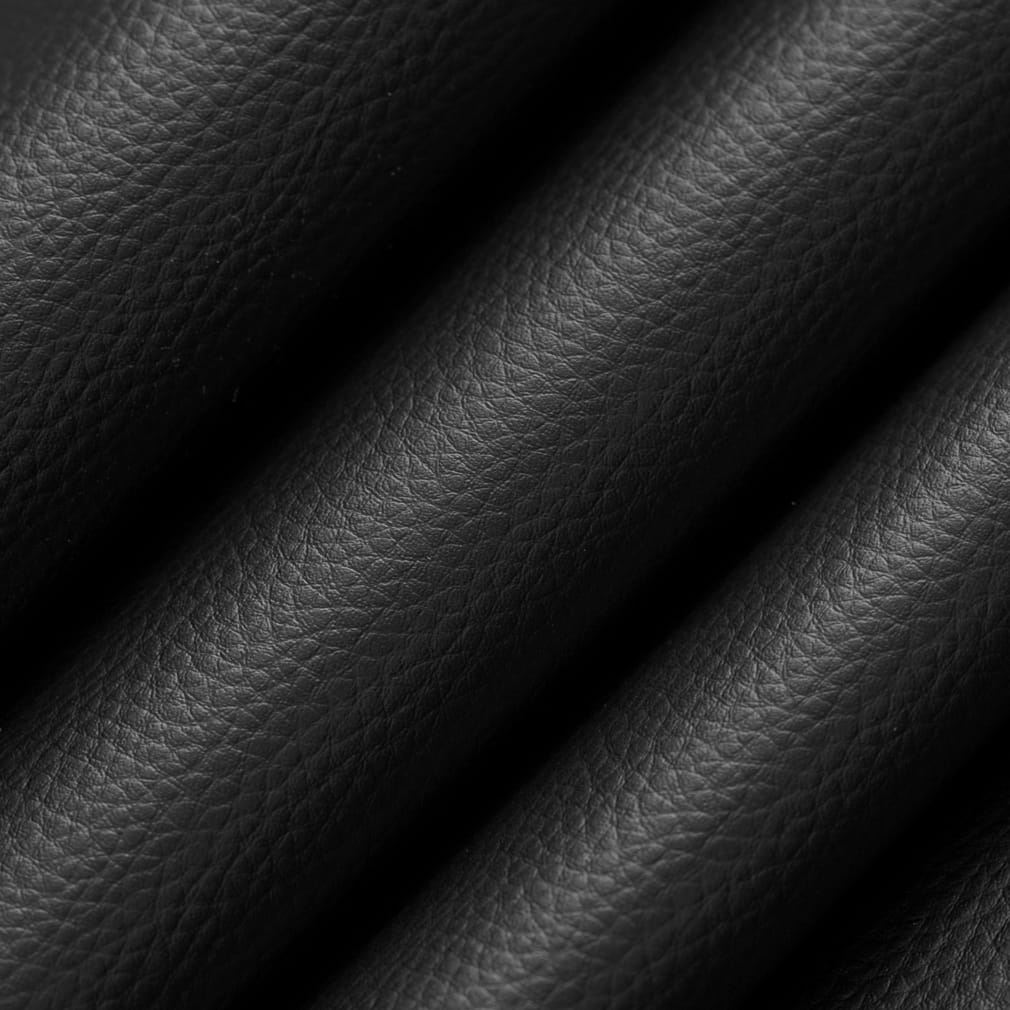 V943 Leather Grain,Plain & Solid Midnight Black Charlotte Fabrics Vinyl