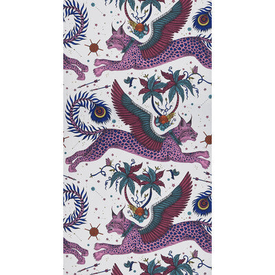 W0118/03-CAC LYNX MAGENTA  CLARKE AND CLARKE Wallpaper