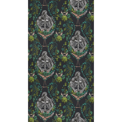 W0120/01-CAC SILVERBACK CHARCOAL  CLARKE AND CLARKE Wallpaper