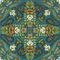 W0129/05-CAC EMERALD FOREST WP TEAL CLARKE AND CLARKE Wallpaper