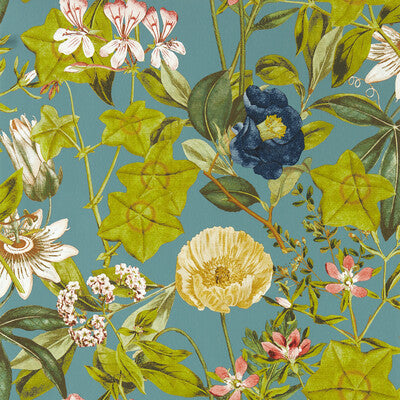 W0143/01-CAC PASSIFLORA CHAMBRAY WP CLARKE AND CLARKE Wallpaper