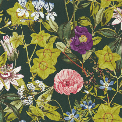 W0143/02-CAC PASSIFLORA EMERALD WP CLARKE AND CLARKE Wallpaper