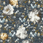 W0148/02-CAC CAMILE MIDNIGHT/GOLD WP CLARKE AND CLARKE Wallpaper