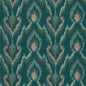 W0170/03-CAC VELLUTO TEAL WP CLARKE AND CLARKE Wallpaper