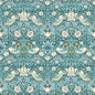 W0171/06-CAC STRAWBERRY THIEF TEAL WP CLARKE AND CLARKE Wallpaper