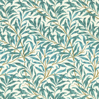 W0172/05-CAC WILLOW BOUGHS TEAL WP CLARKE AND CLARKE Wallpaper
