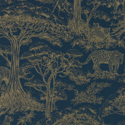 W0185/02-CAC KISUMU MIDNIGHT/LUXE WP CLARKE AND CLARKE Wallpaper