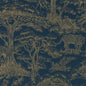 W0185/02-CAC KISUMU MIDNIGHT/LUXE WP CLARKE AND CLARKE Wallpaper